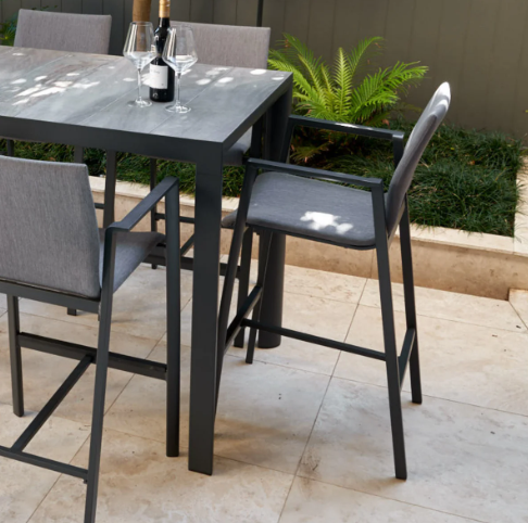 Mayfair (Bronte) Barstool - White | Charcoal