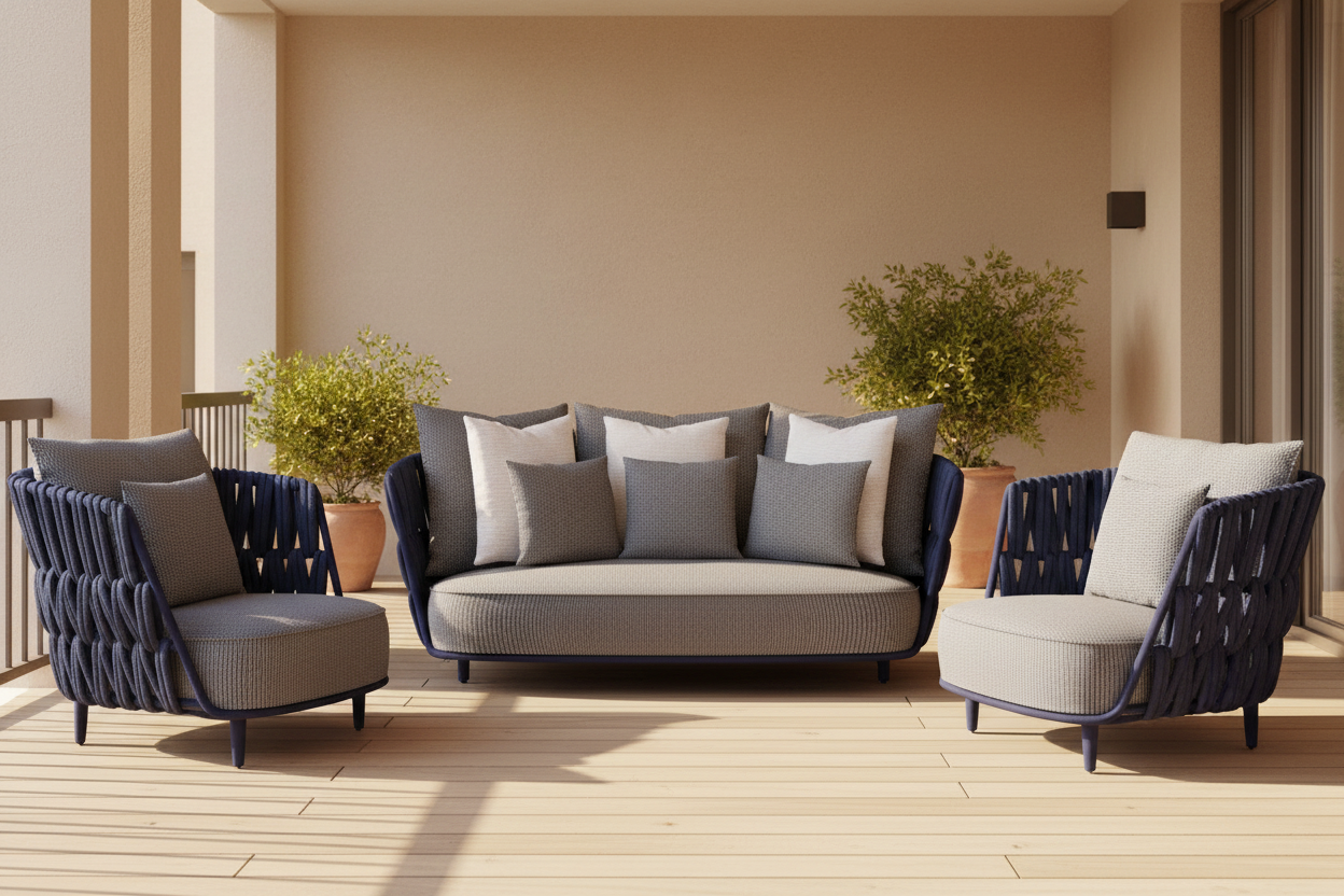 Swipe 3 Pc Outdoor Lounge Setting