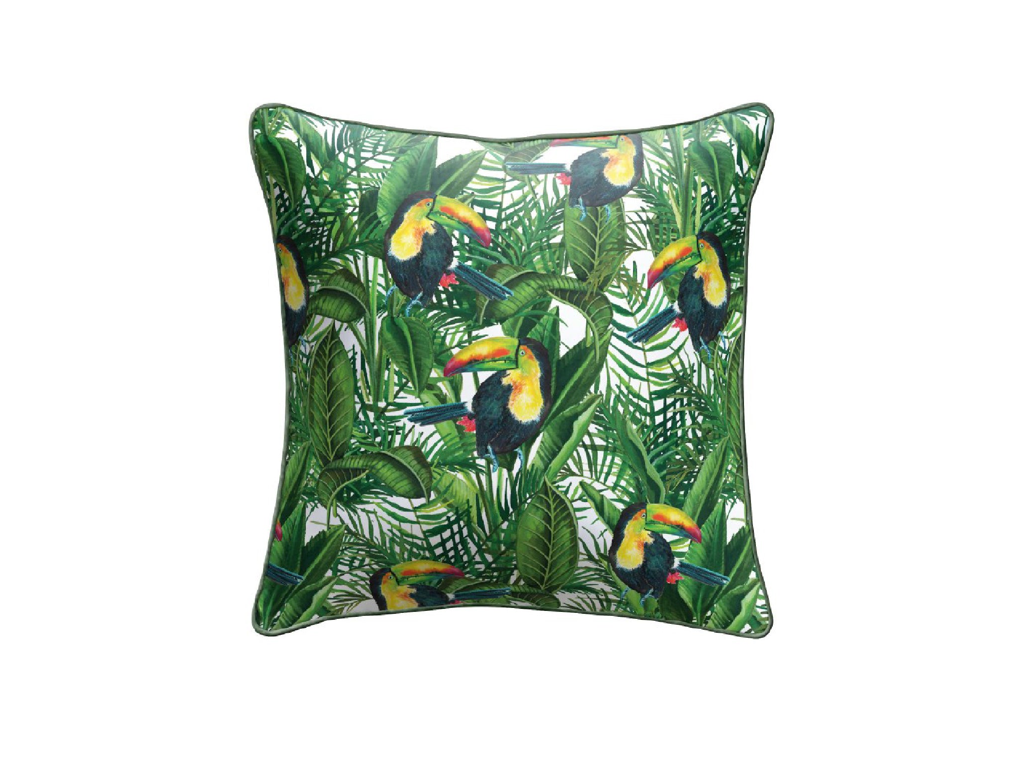 Katrina Read Outdoor Cushion- Toucan/Jungle