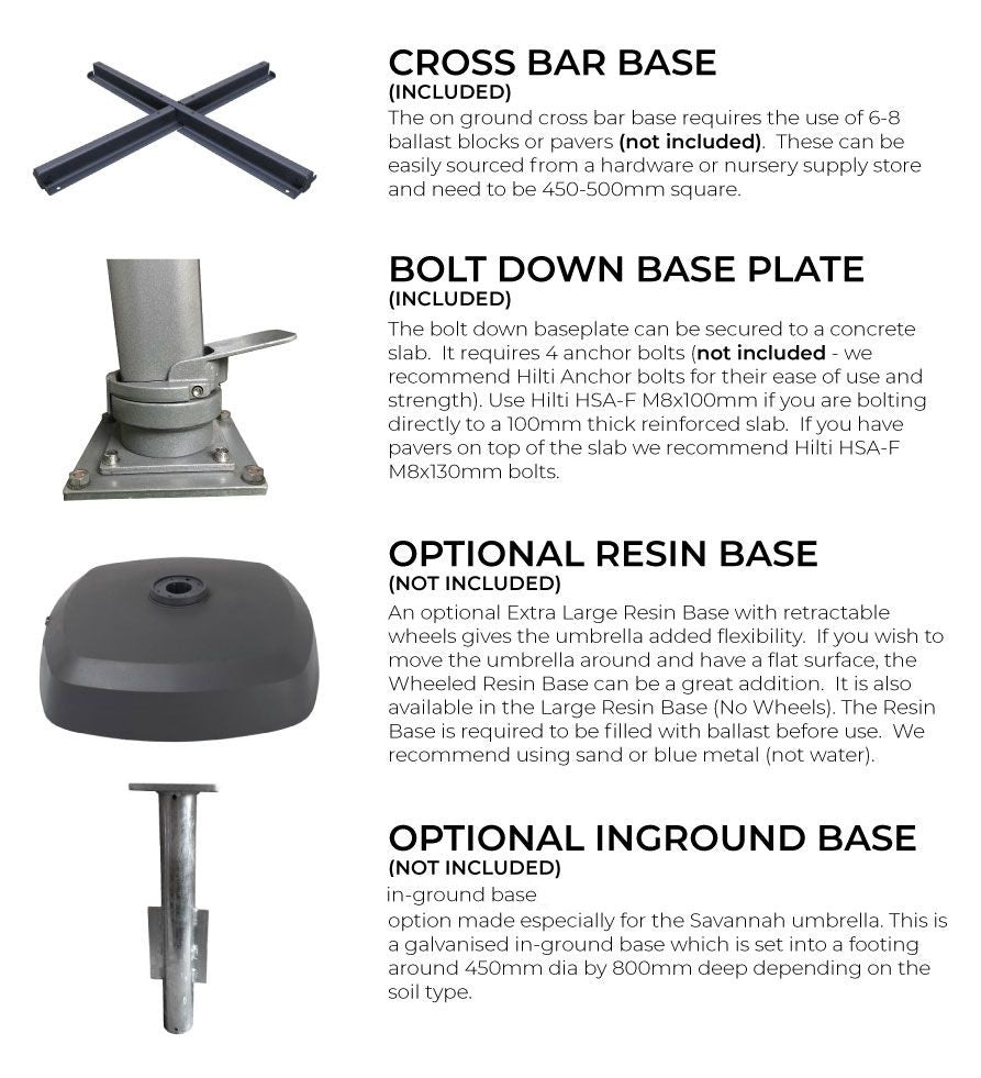 Regis 300 Square Cantilever Umbrella