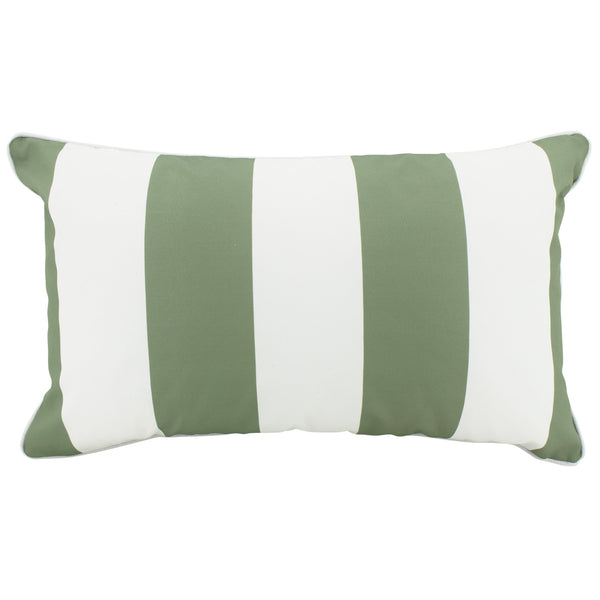 Outdoor Cushion- Stripe Olive