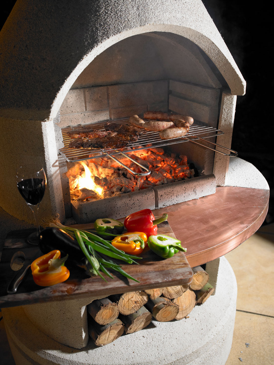 RONDO OUTDOOR FIREPLACE HEATINGANDBBQ buschbeck - OSMEN OUTDOOR FURNITURE-Sydney Metro Free Delivery