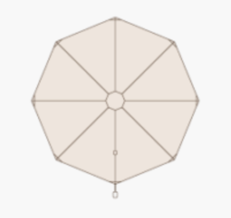 AURORA CANTILEVER UMBRELLA UMBRELLA ISU - OSMEN OUTDOOR FURNITURE-Sydney Metro Free Delivery