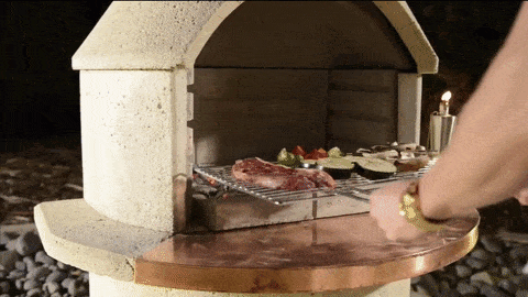 RONDO OUTDOOR FIREPLACE HEATINGANDBBQ buschbeck - OSMEN OUTDOOR FURNITURE-Sydney Metro Free Delivery