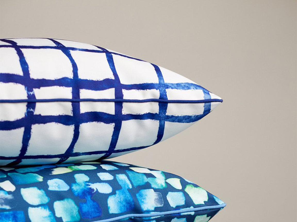 Katrina Read Outdoor Cushion- Mykonos