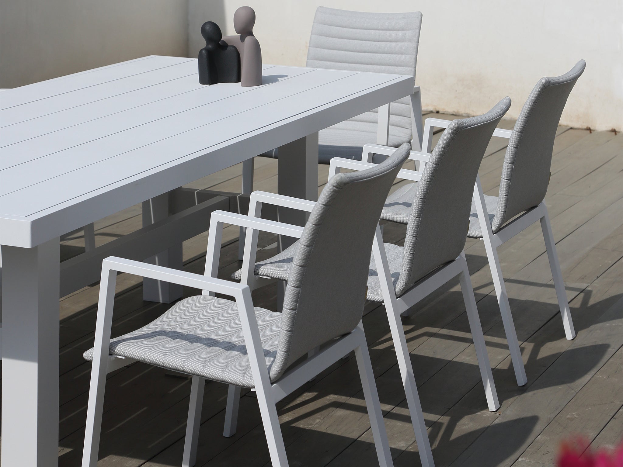 Auburn Dining Table 240cm | White Aluminium