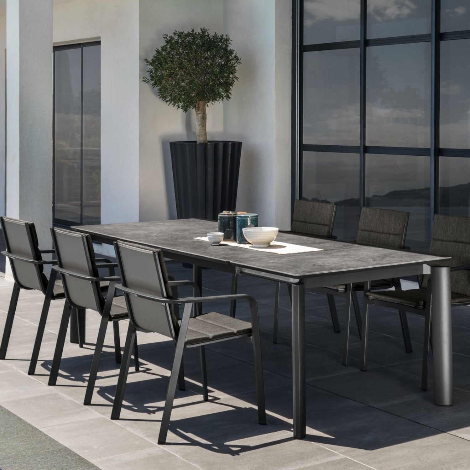 Milo Extension Table (200/260) - Ceramic (Or) PCA Top DINING Talenti - OSMEN OUTDOOR FURNITURE-Sydney Metro Free Delivery