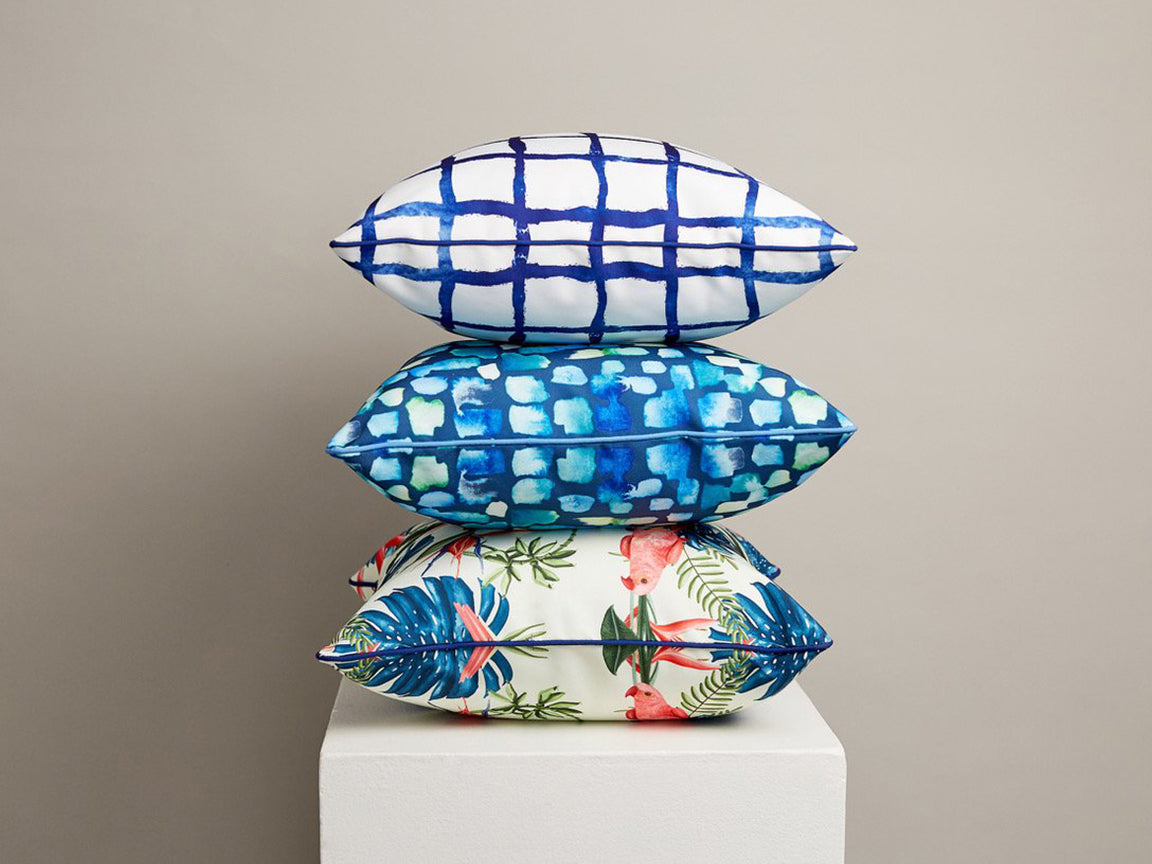 Katrina Read Outdoor Cushion- Mykonos