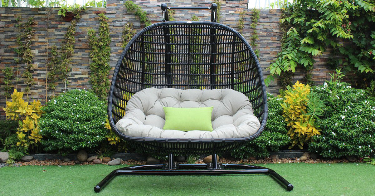 Double Seat Hanging Egg Chairs
