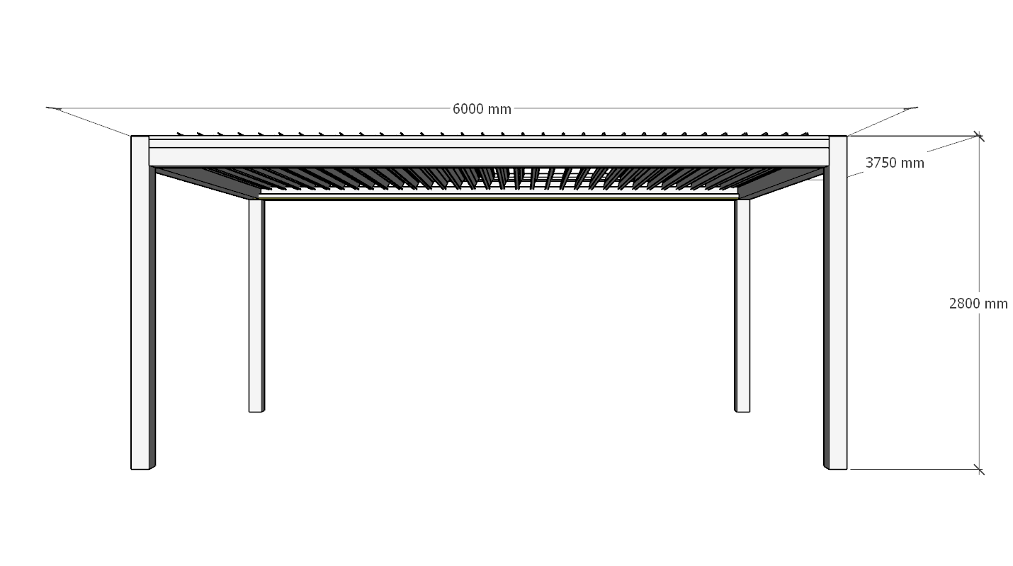 Shutter Pergola | 4x6m | Standard & Custom Made