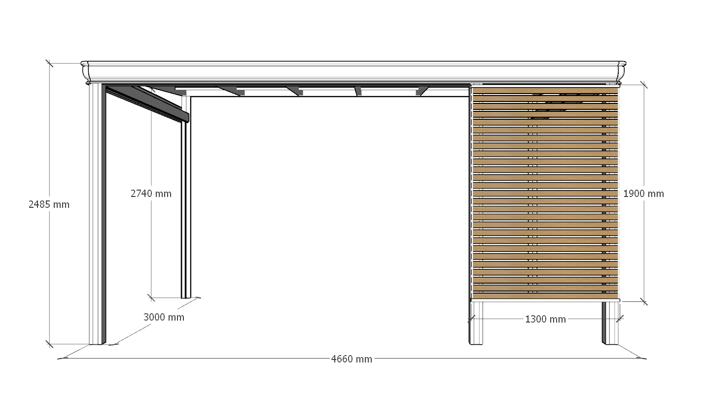 Sunshade Pergola 3x4.6m | Standard & Custom Made