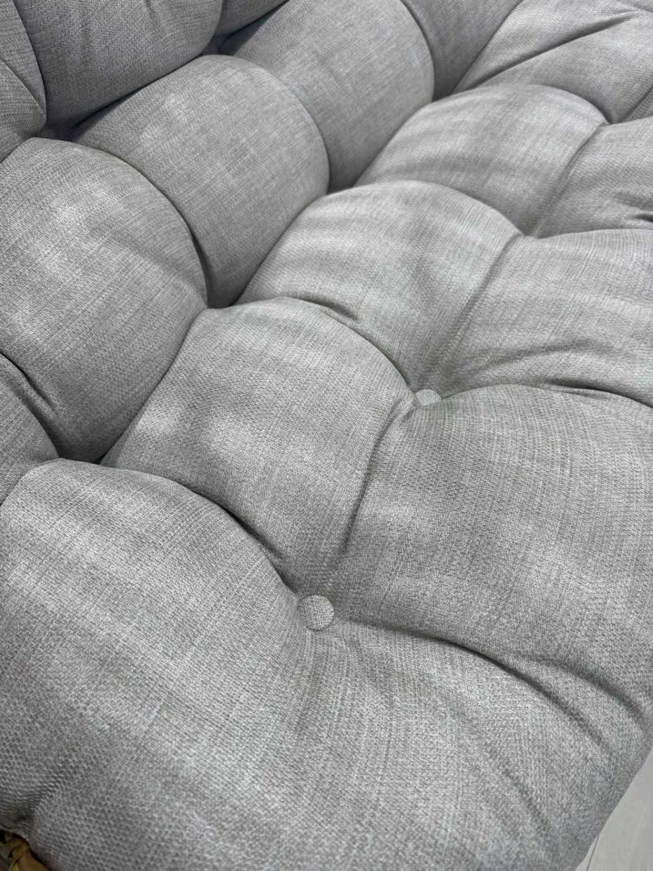 Calina Outdoor Double Hanging Egg Chair | Bamboo look