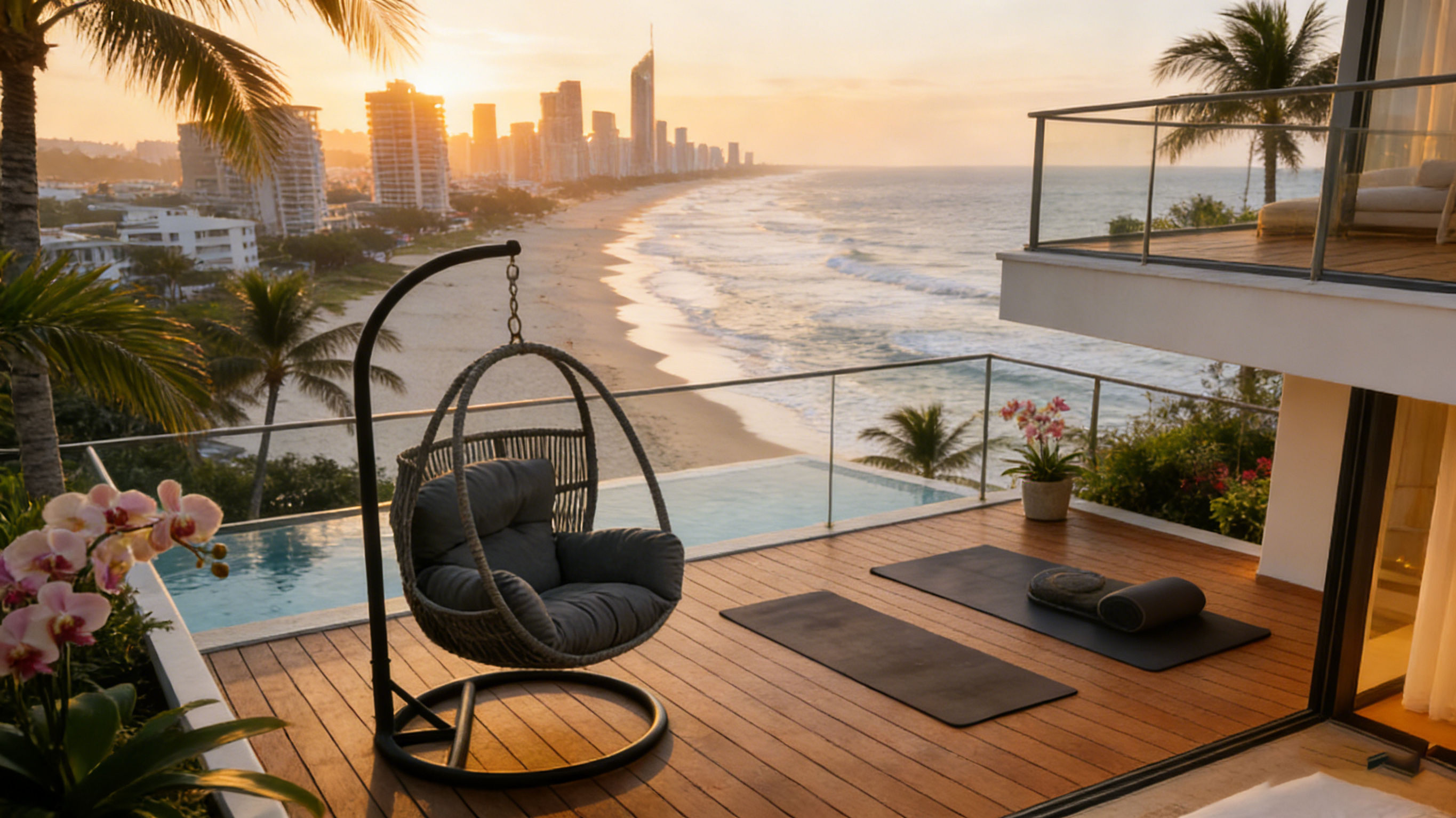 Hervey Bay Outdoor Hanging Egg Chair | Dark Grey