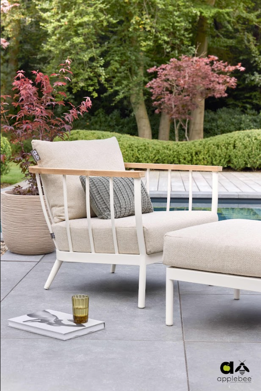 Condor 5 Pc Outdoor Lounge Setting | Oyster White