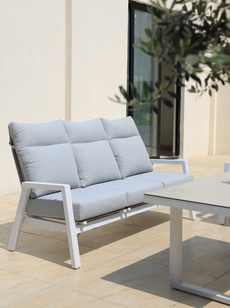 Alura 4 Pc Recliner Outdoor Lounge Setting White