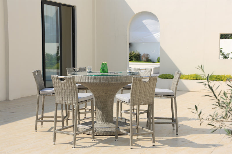 Almansa 7 Pc Outdoor Bar Setting