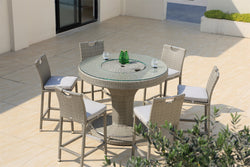 Almansa 7 Pc Outdoor Bar Setting