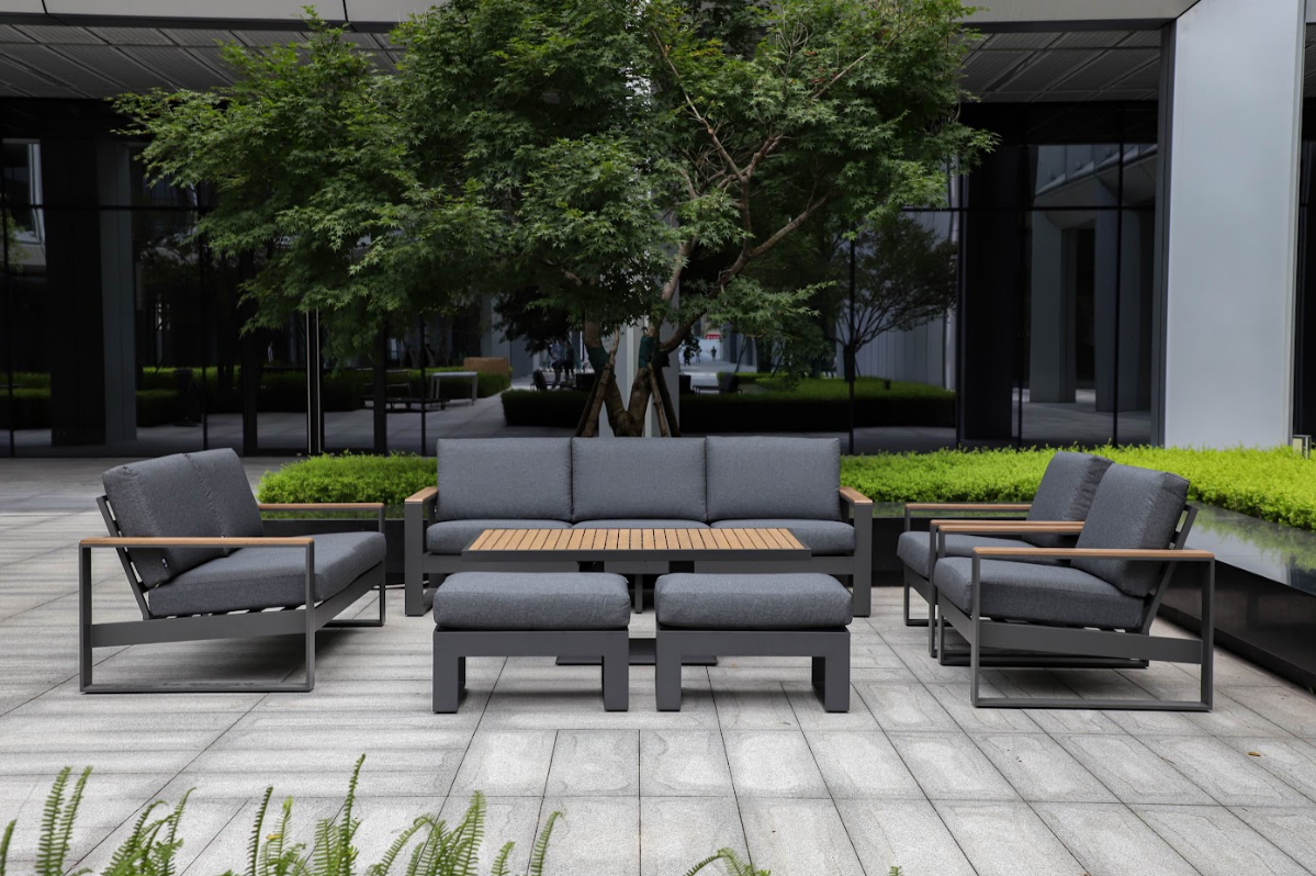 Delwood 7 pc Outdoor Lounge Setting