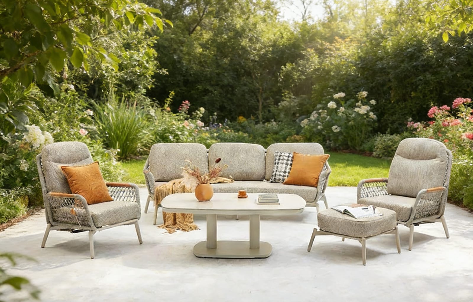 Amy 4 Pc Outdoor Lounge Setting