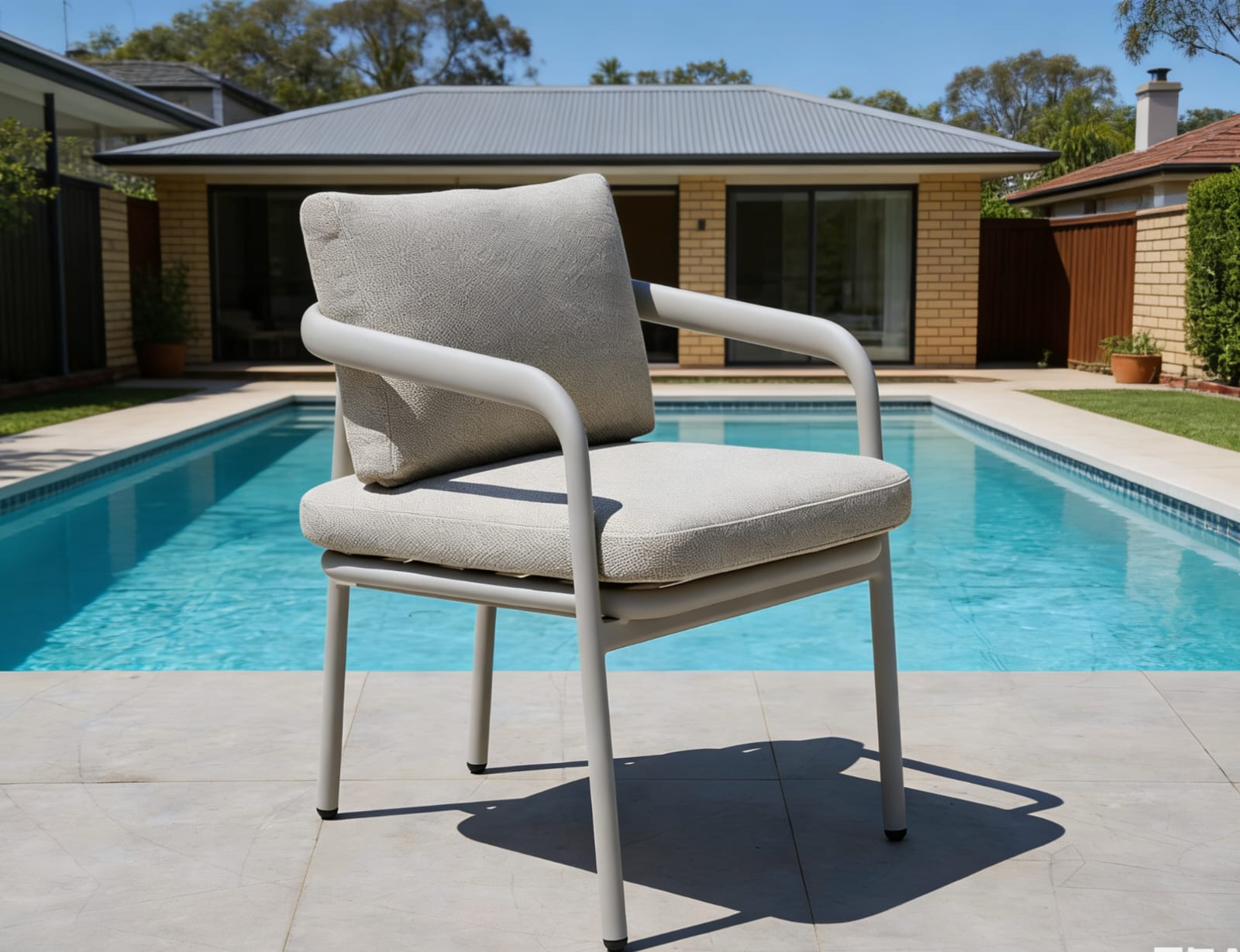 GRE Alloy Tub Chair White