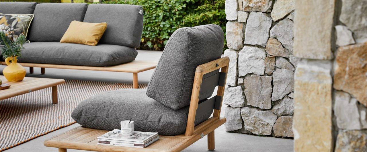 Sling 5 Pc Outdoor Modular Setting | Teak