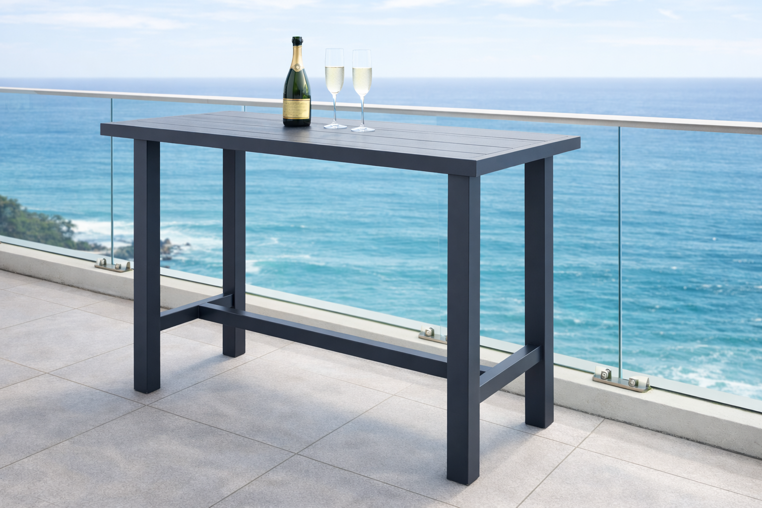 HVW Auburn Bar Table charcoal