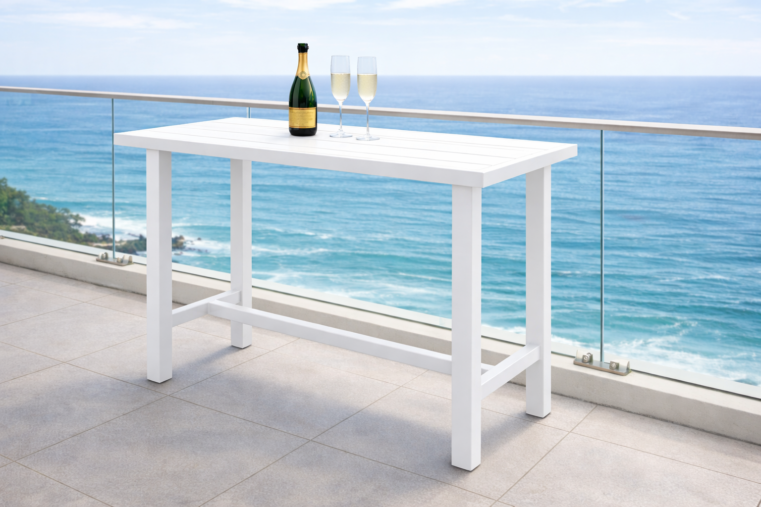 HVW Auburn Bar Table White