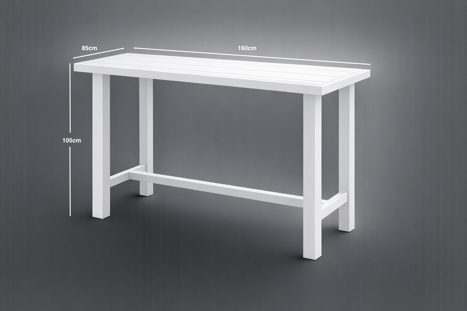 HVW Auburn Bar Table White