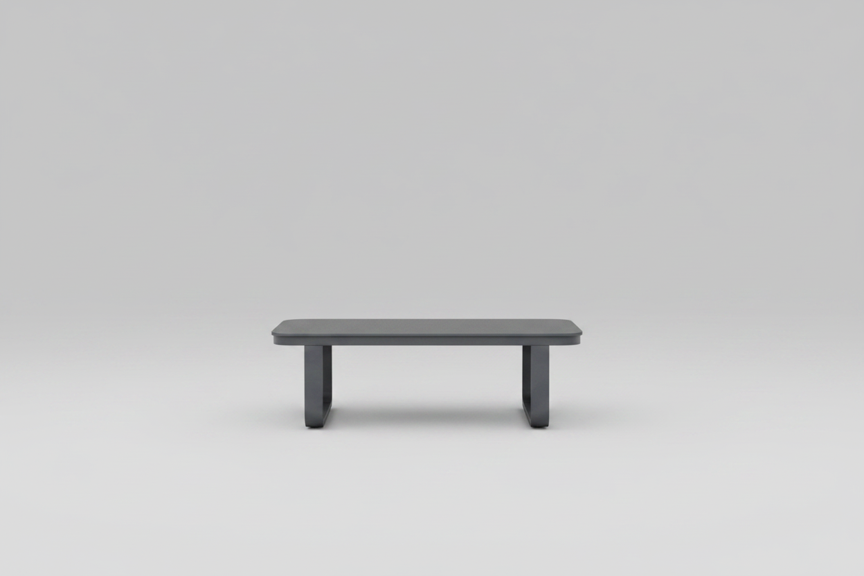 GRE Audi 2.0 Lounge Coffee table Sintered stone Top | Charcoal Aluminium