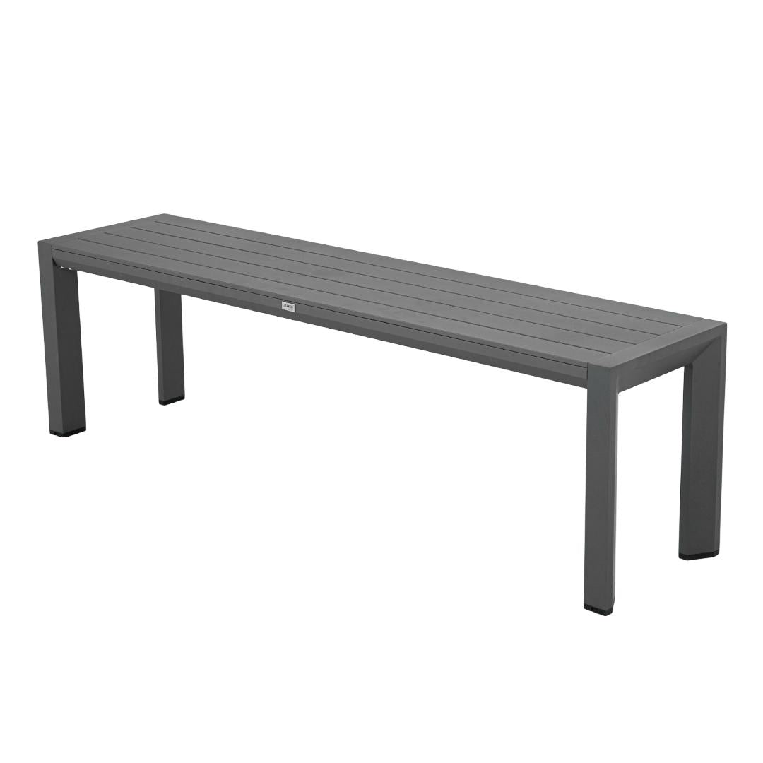 Berlin Outdoor Bench | Charcoal Aluminium | 160x46m