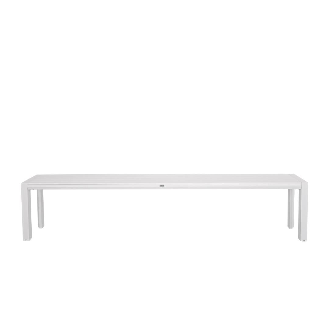 Berlin Outdoor Bench | White Aluminium | 226x46m