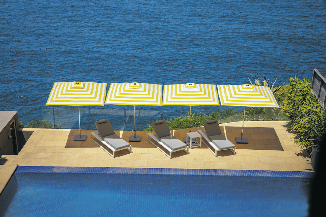 White Sand Sun Lounge | White Aluminium