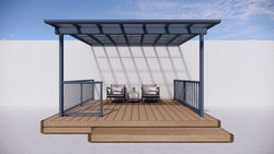 Terrace Roof Pergola 3x4.37m