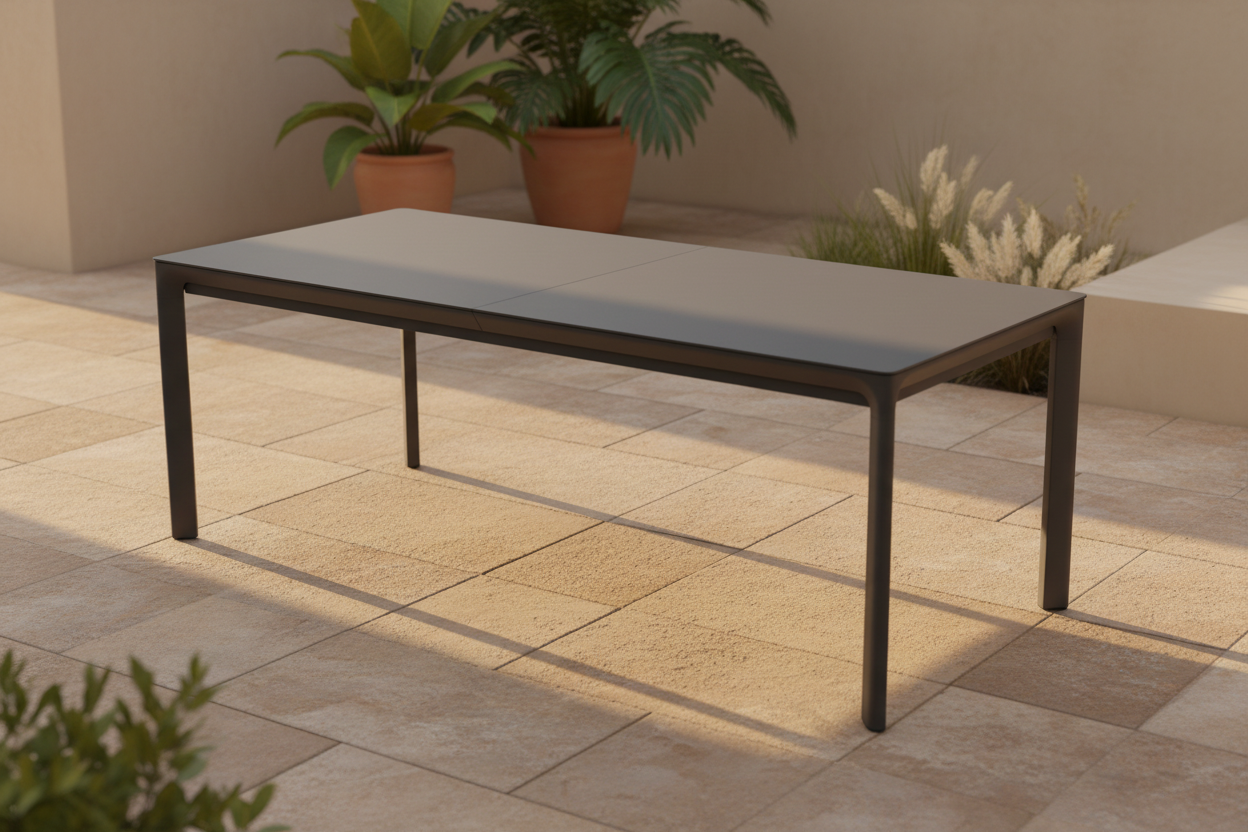 Romania Extended Dining Table (207-272cm) - Dark Anthracite