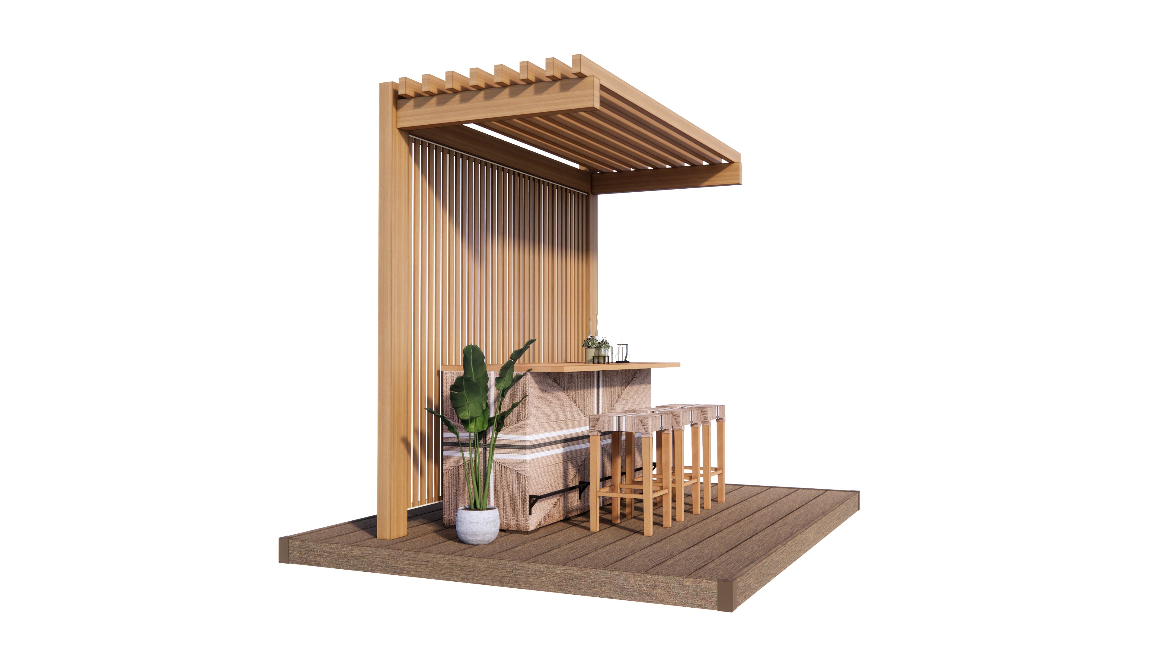 BBQ Pergola 3.1x1.2m | Standard & Custom Made