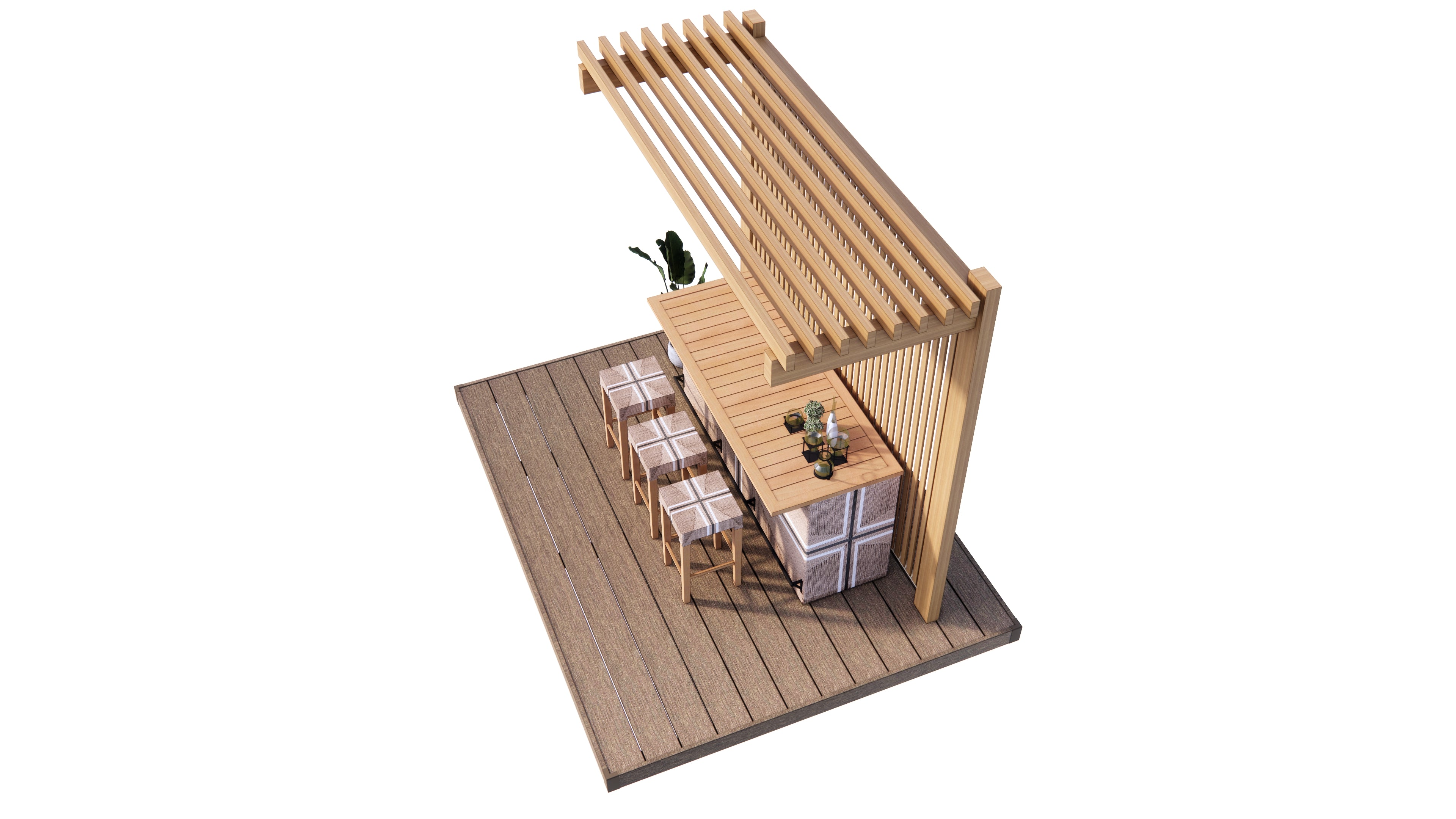 BBQ Pergola 3.1x1.2m | Standard & Custom Made