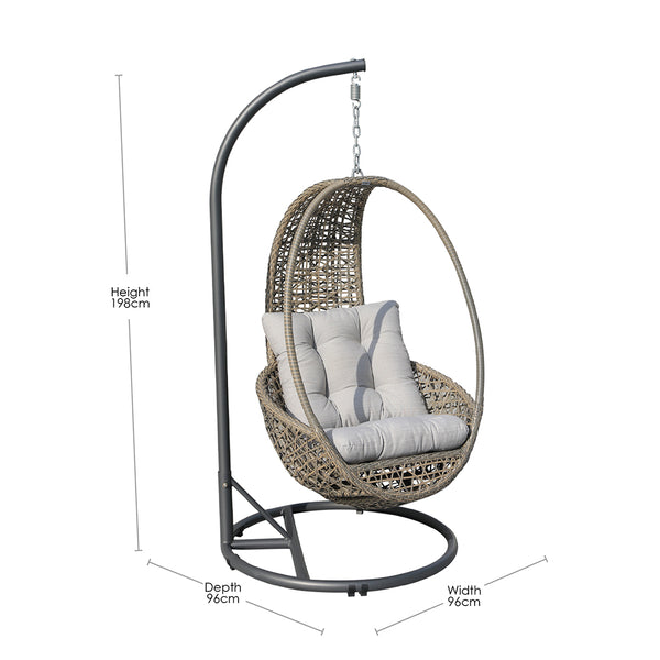 Arezzo Outdoor Hanging Egg Chair
