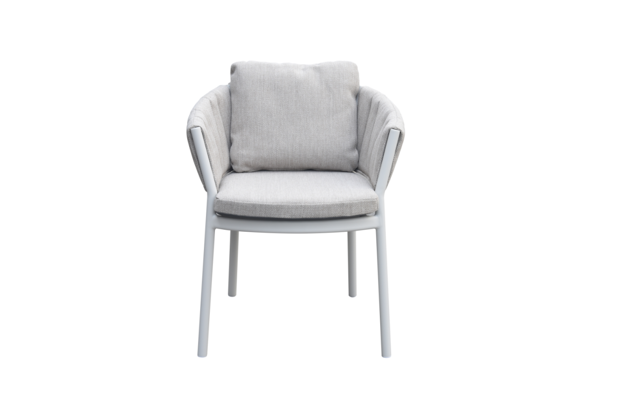 Flagler (Grid) Carver Chair Dark Grey | Light Grey