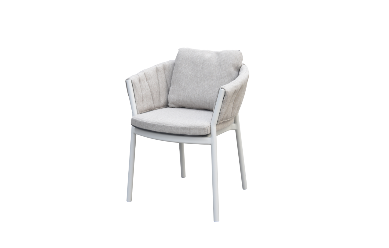 Flagler (Grid) Carver Chair Dark Grey | Light Grey