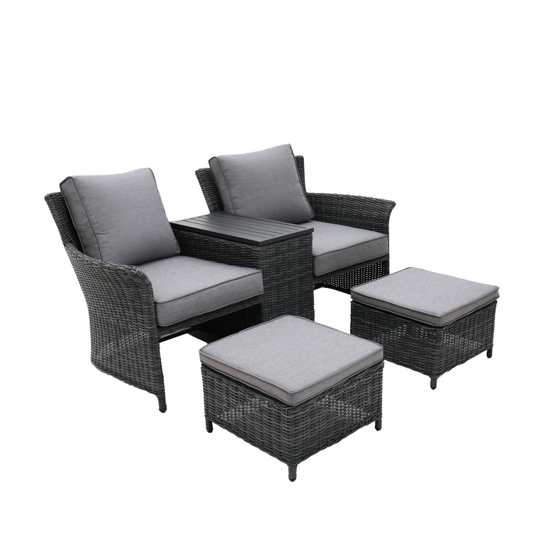 Fremont Outdoor Jack and Jill 2 Seater Castle Grey