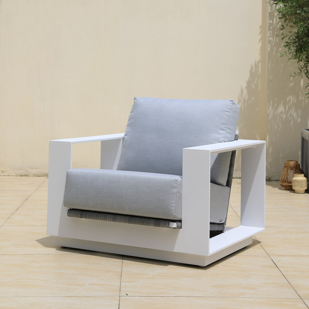 Helios 2.0 Lounge 4PC Kit/Set (3+1+1+CT) - White