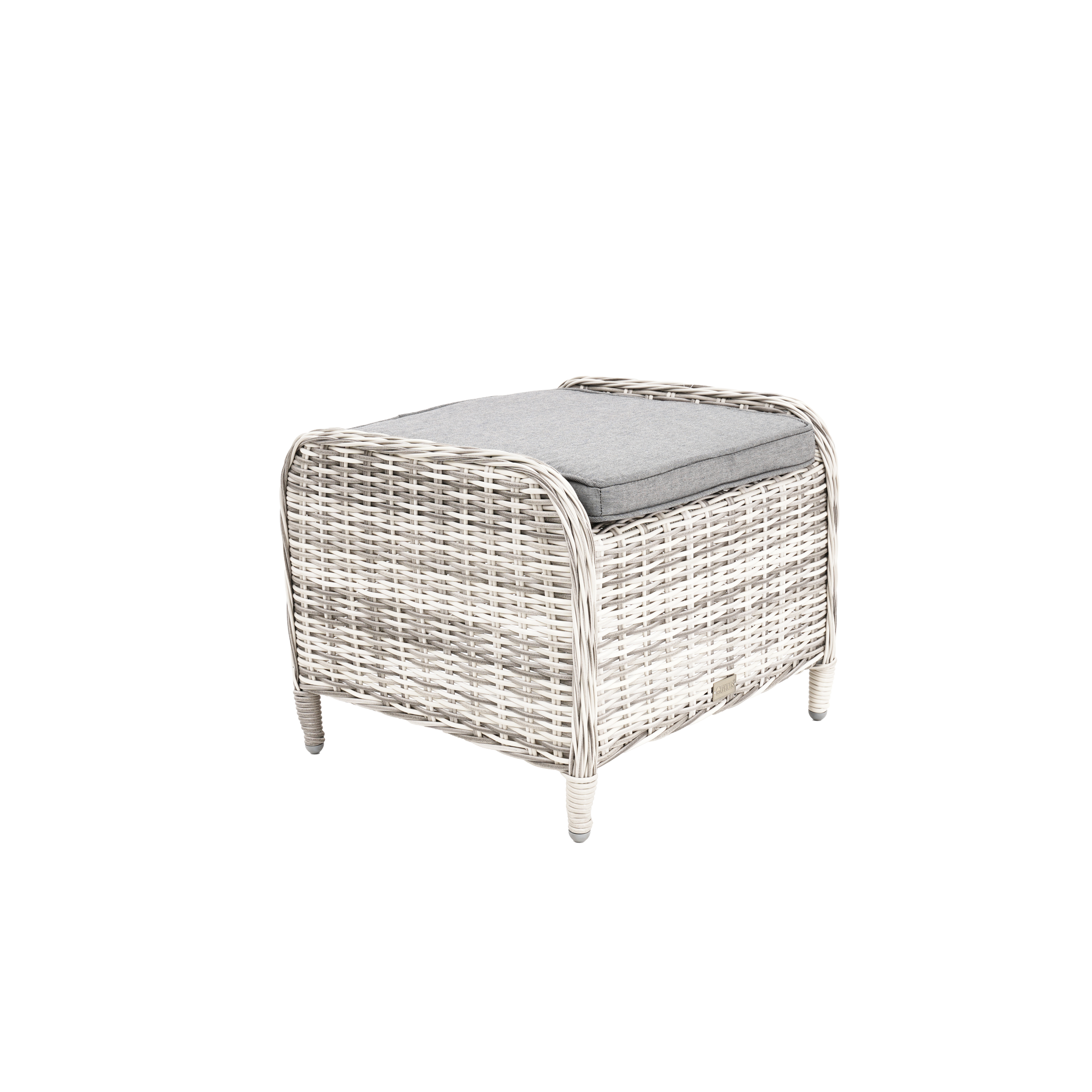 Hawaii Outdoor Ottoman Zen White