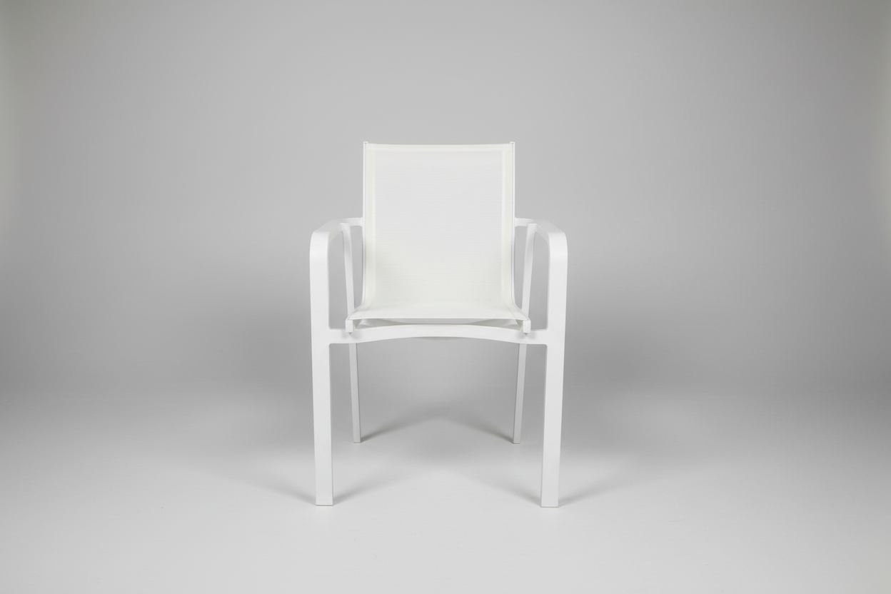 Perth Carver Chair | Outdoor Dining Chair | Textilene & Aluminium