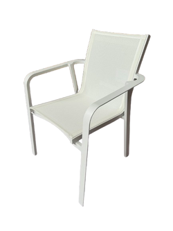 Perth Carver Chair | Outdoor Dining Chair | Textilene & Aluminium