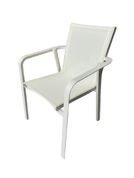 Perth Carver Chair | Outdoor Dining Chair | Textilene & Aluminium