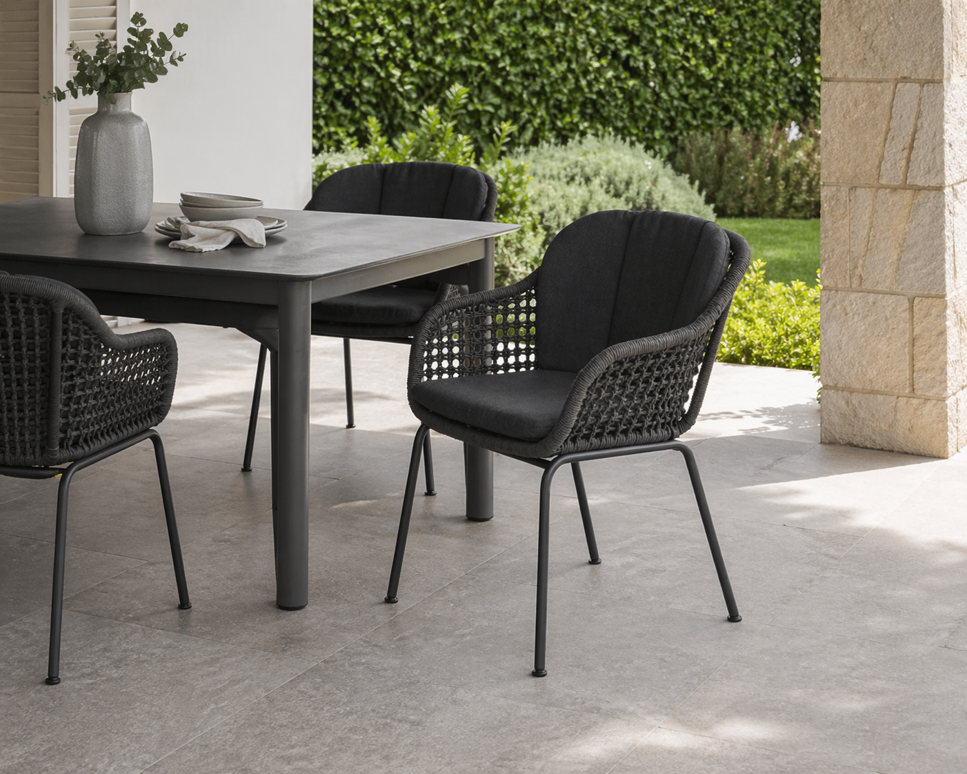 Inkee Carver Chair Dark Grey