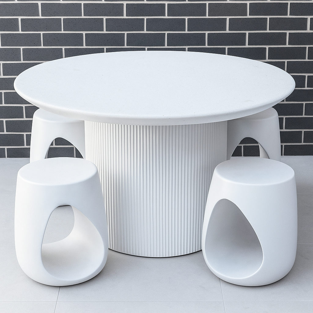 Iyon Concrete Stool/Side Table