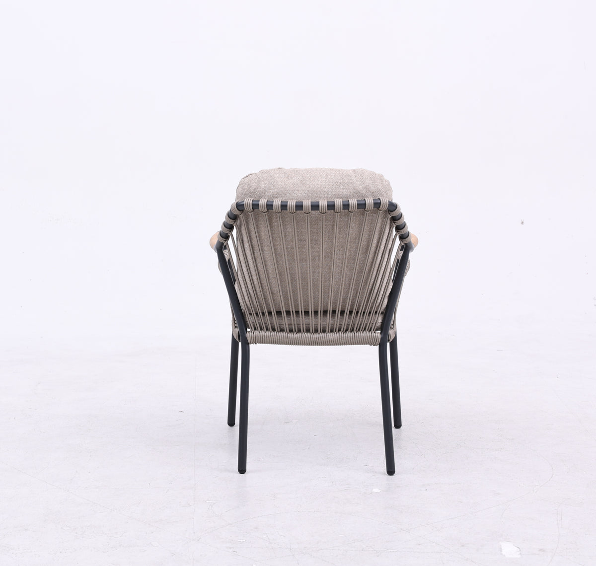 Barnacle Carver Chair - Charcoal Frame/Oatmeal Cushions