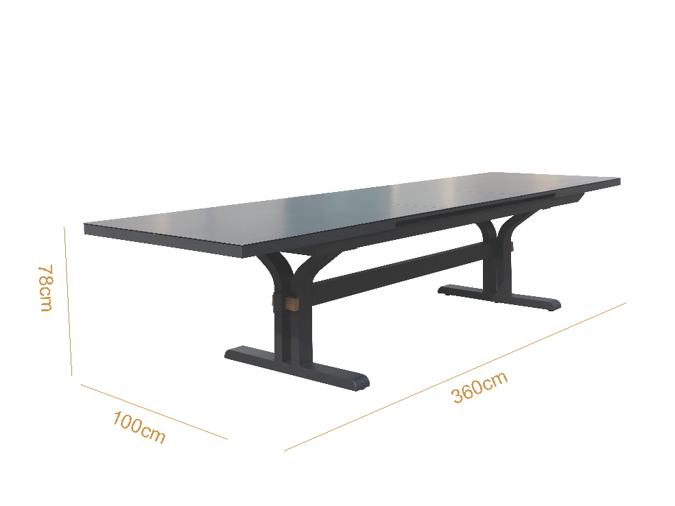Metro Extension Outdoor Dining Table