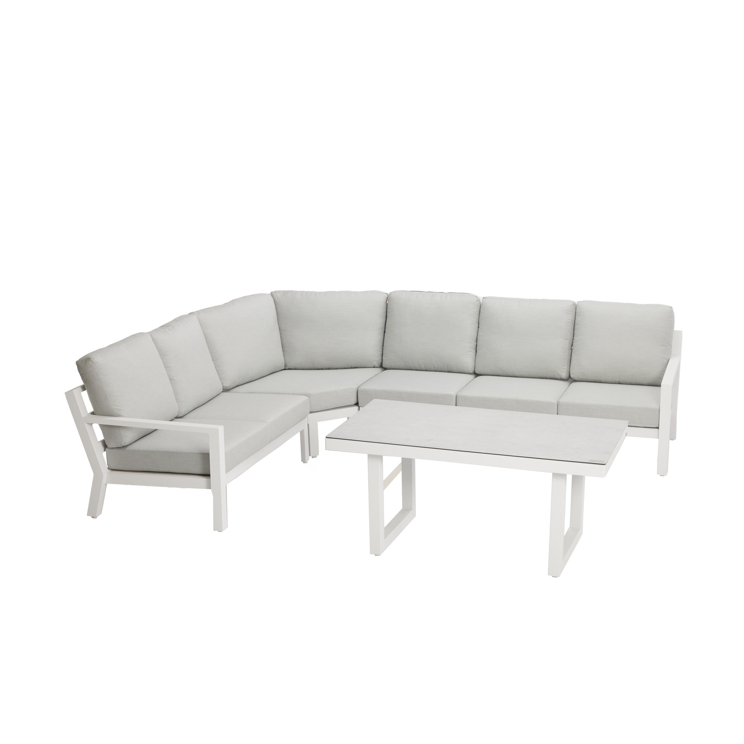 Madrid V3 5 Pc Outdoor Modular Setting White | Charcoal